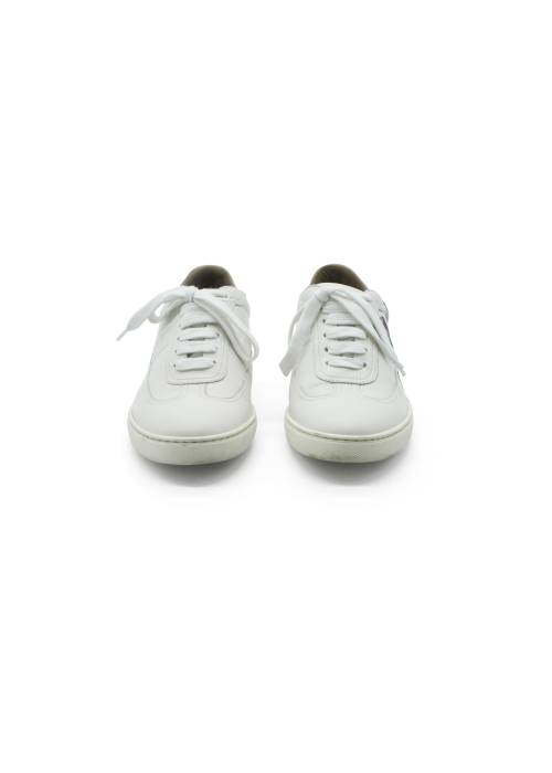 Weiße Leder-Sneakers