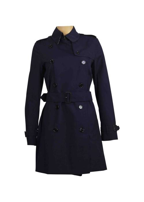 Purple Burberry trench coat