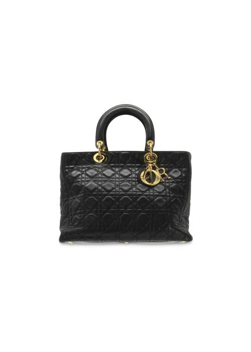 Dior Handtasche aus schwarzem Leder