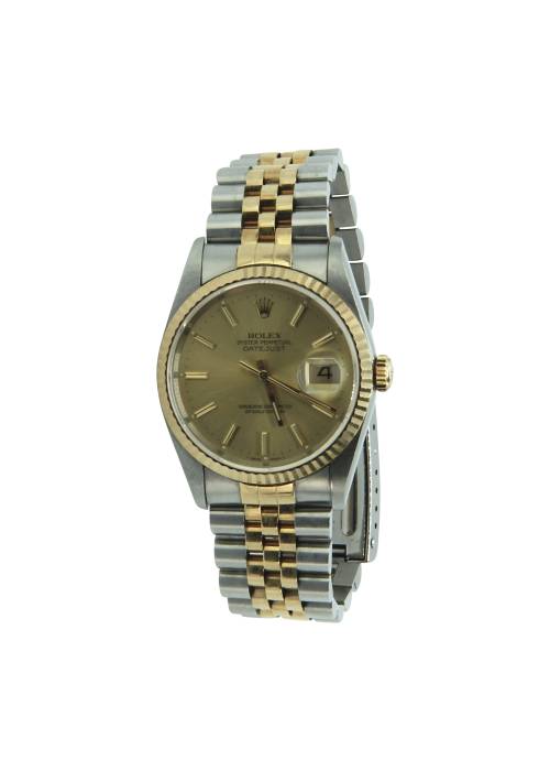 Rolex Oyster watch in gold and steel