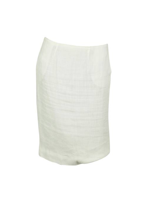 Linen pencil skirt