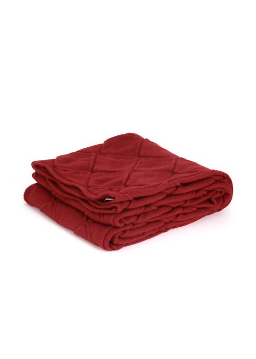 Cashmere and red wool scarf