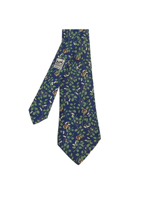 Marineblaue und grüne Krawatte