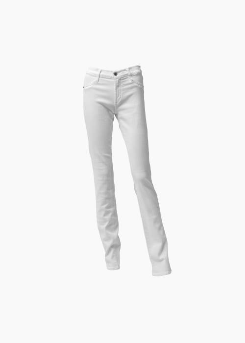 Slim white jeans