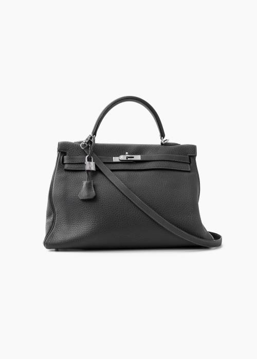 Birkin bag 35 pewter grey leather