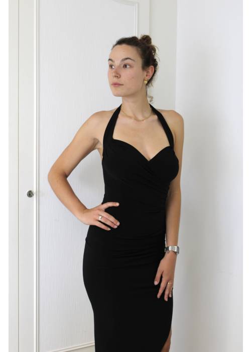 Norma Kamali - Black ruched dress