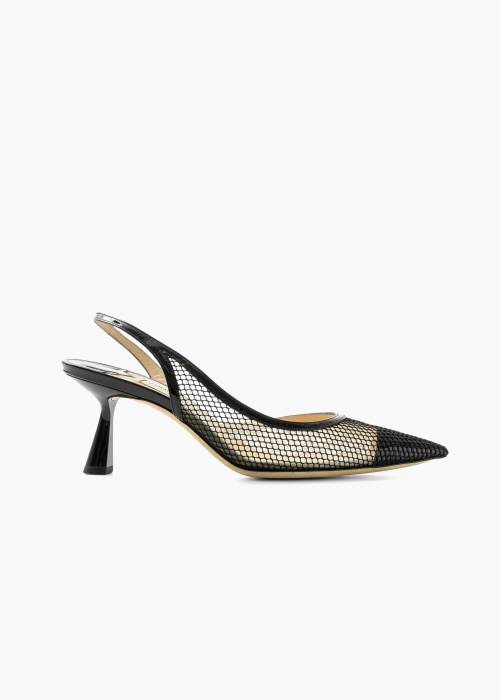 Escarpins slingback noirs Amika