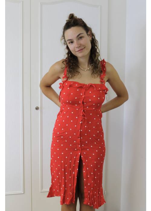 For Love & Lemons - Robe rouge à pois