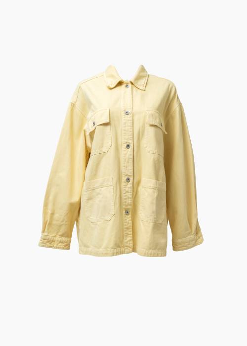 Yellow denim jacket