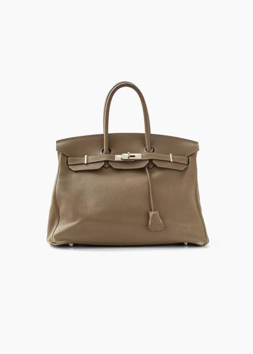 Birkin 35 bag in Clémence leather