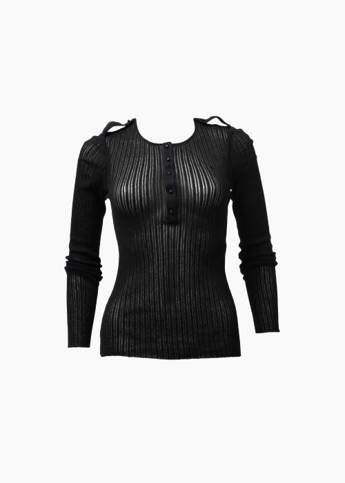 Transparentes Top schwarz