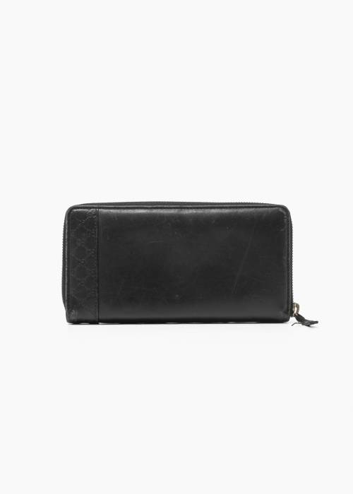 Black leather wallet