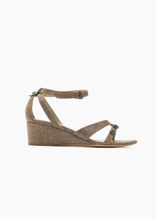 Arena grey wedge sandals