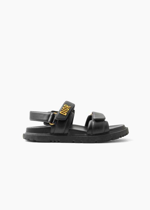 Dioract sandals in black leather