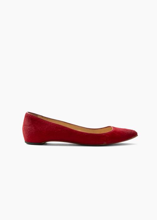 Ballerines plates rouges