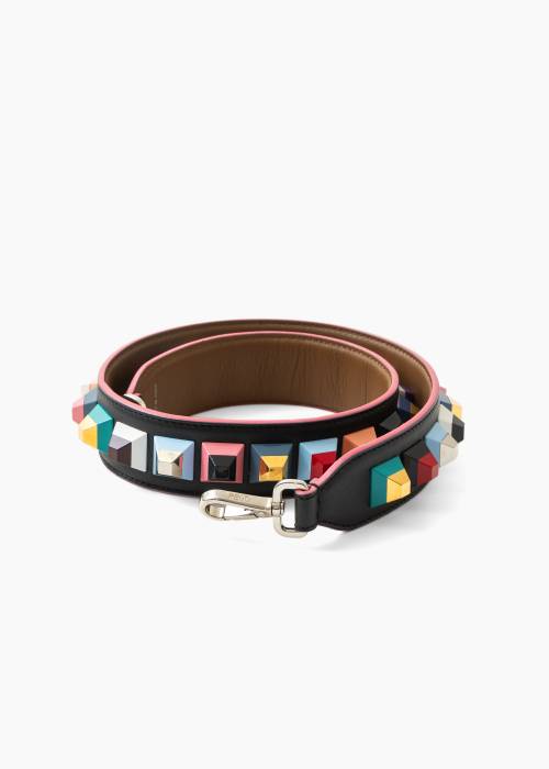 Multicolored bag shoulder strap