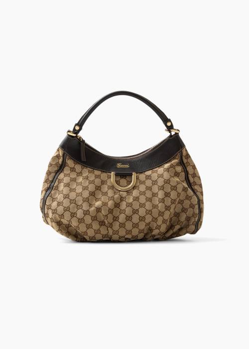 Gucci canvas bag with D-ring detail