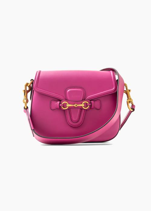 Sac Lady Web en cuir rose