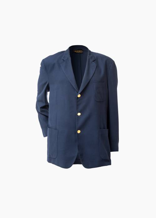 Navy blue cashmere blazer