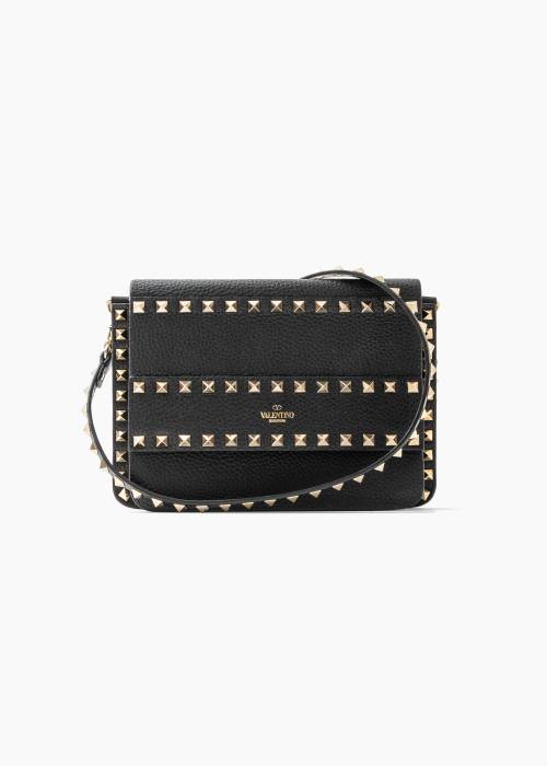 Rockstud leather shoulder bag