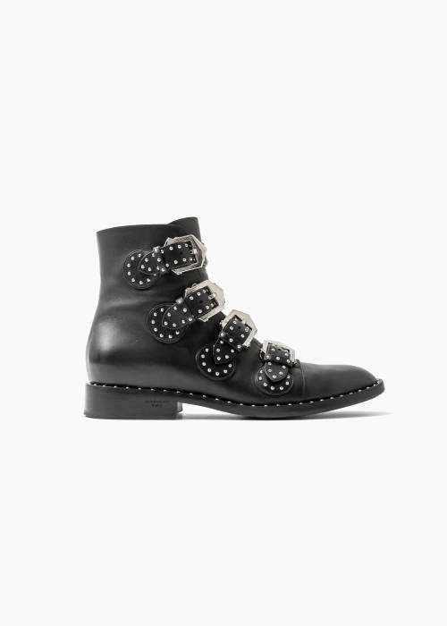 Bottines Susanna en cuir noir