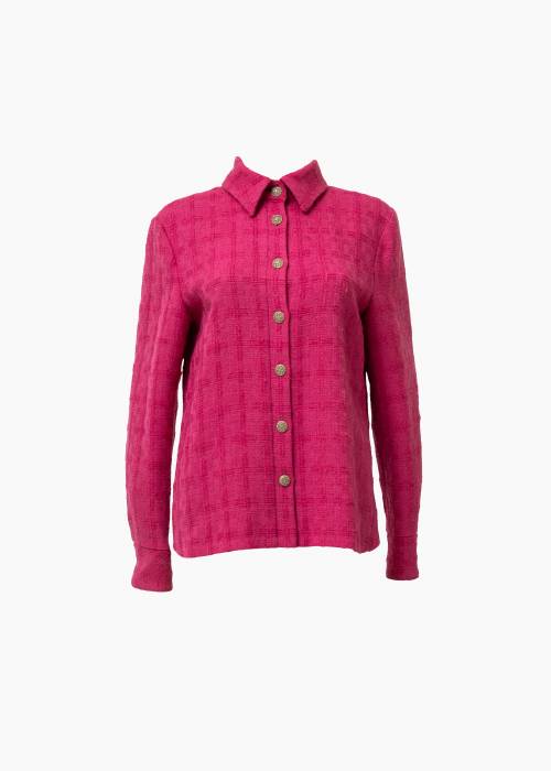 Veste en laine rose