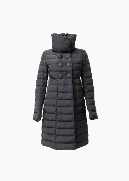 Long black down jacket