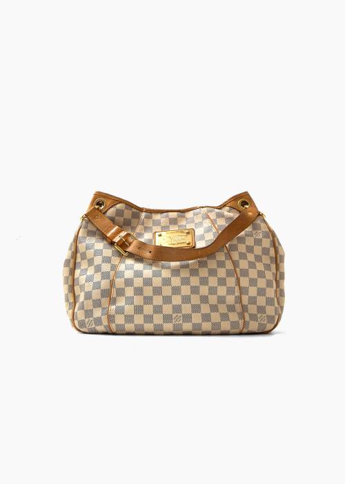 Galliera PM bag in checkerboard canvas