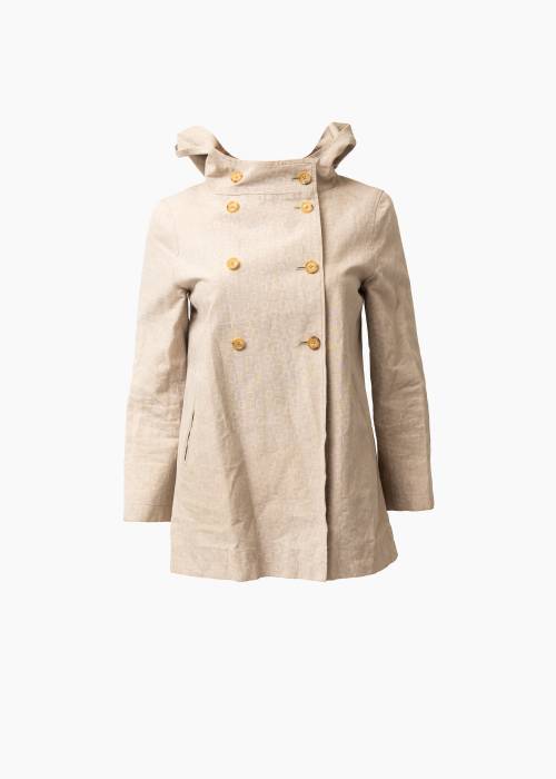 Imperméable court beige