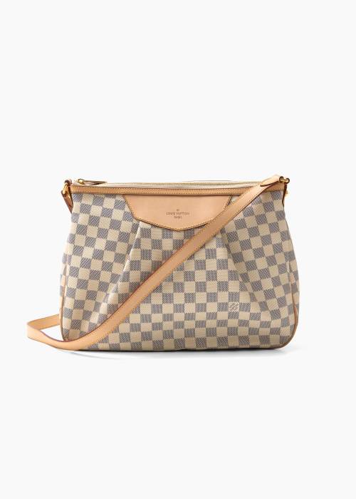 Sac bandoulière Siracusa en toile damier