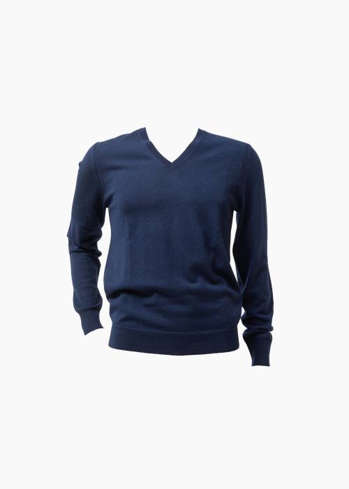 V-neck wool sweater