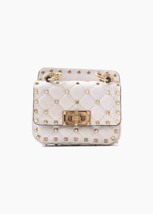 Sac Mini Rockstud en cuir matelassé