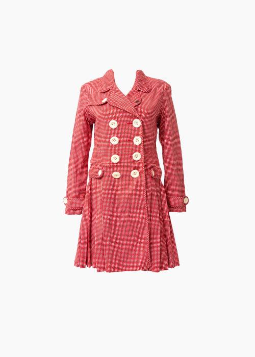 Vintage red flared coat