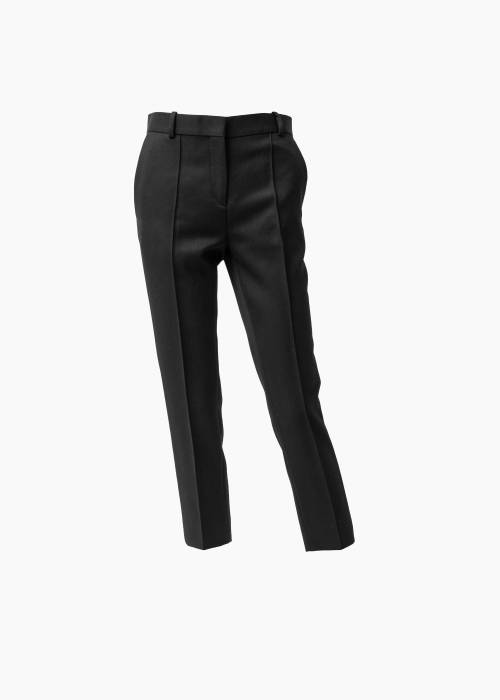 Black wool pants