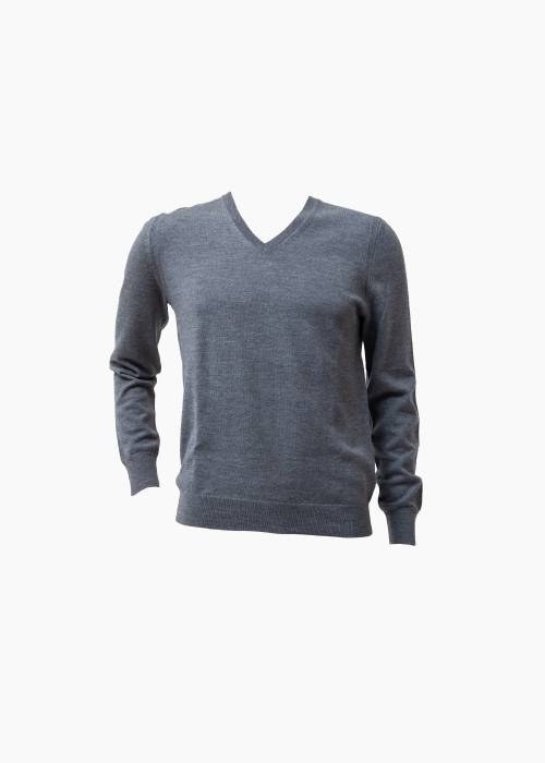 V-neck wool sweater