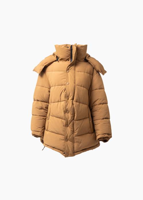 Brown down jacket