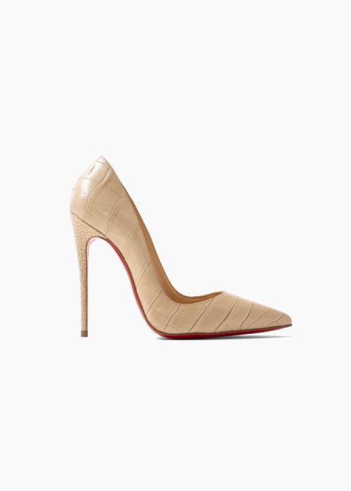 Escarpins en cuir beige