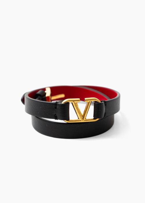 VLogo Signature Garavani Armband aus Kalbsleder