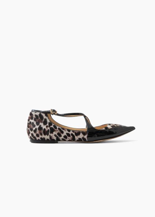 Leopard print ballerinas