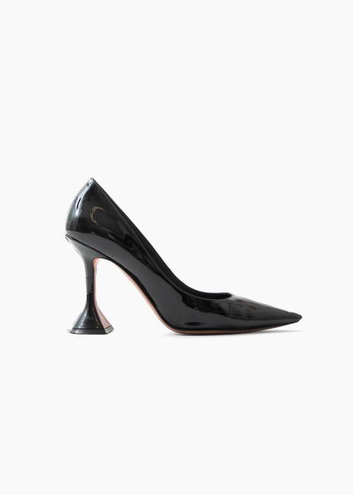 Escarpins Ami Pump en cuir noir vernis