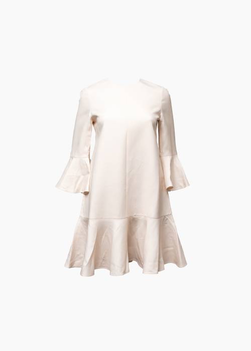Robe écru en laine