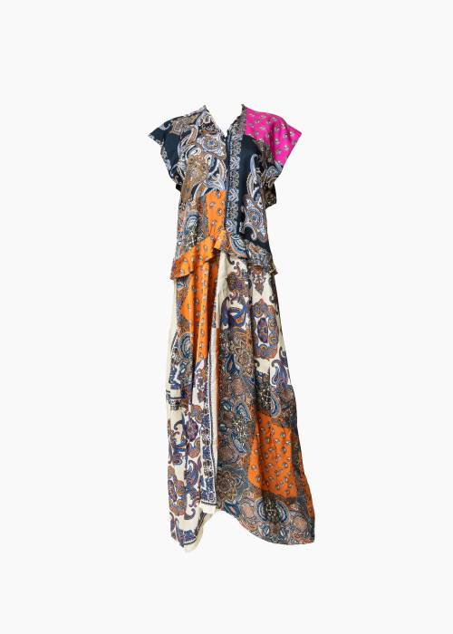 Robe longue imprimé foulard