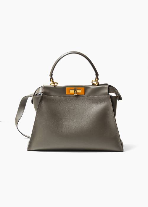Sac Peekaboo Soft moyen format en cuir de veau gris