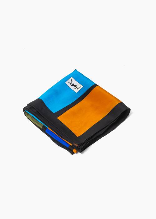Foulard en soie multicolore