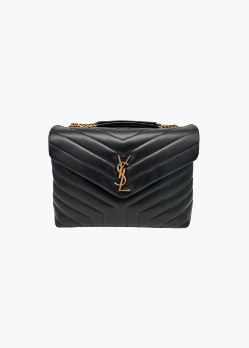 Sac Loulou en cuir noir medium