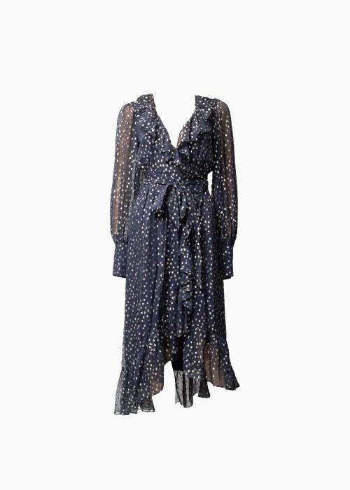 Robe midi portefeuille