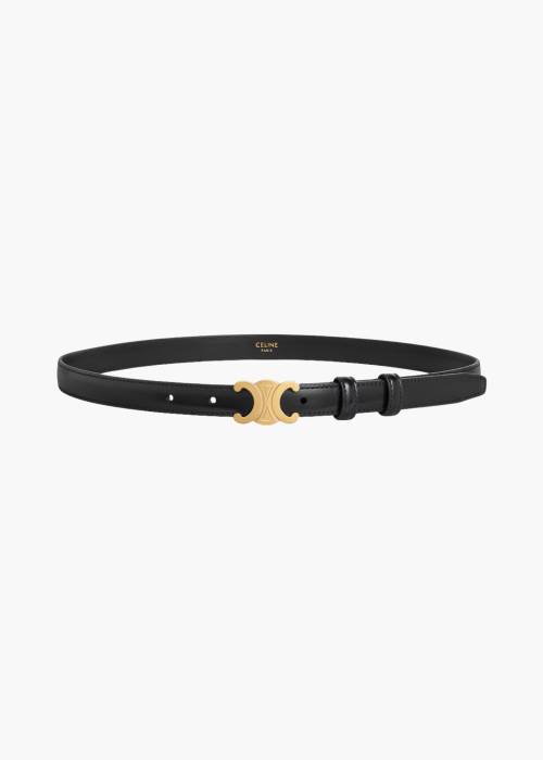 Ceinture Triomphe Petit Modèle en cuir noir