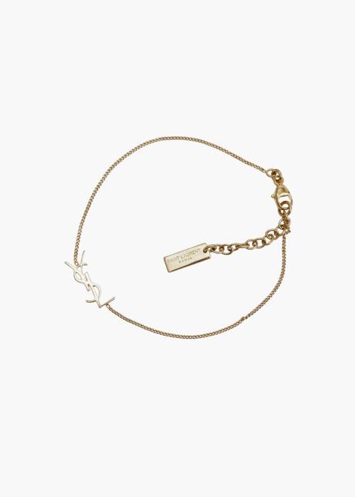 Bracelet Cassandre à charm en métal doré