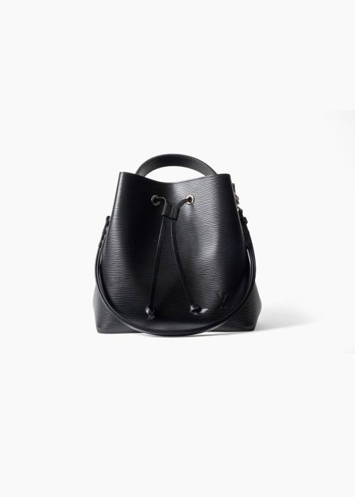 Sac seau NéoNoé MM en cuir Épi noir