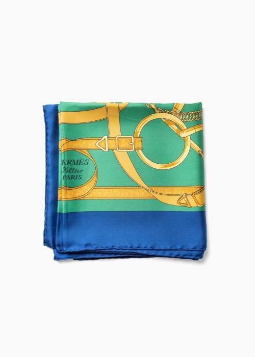 Carré de soie Hermès "Eperon d'Or"